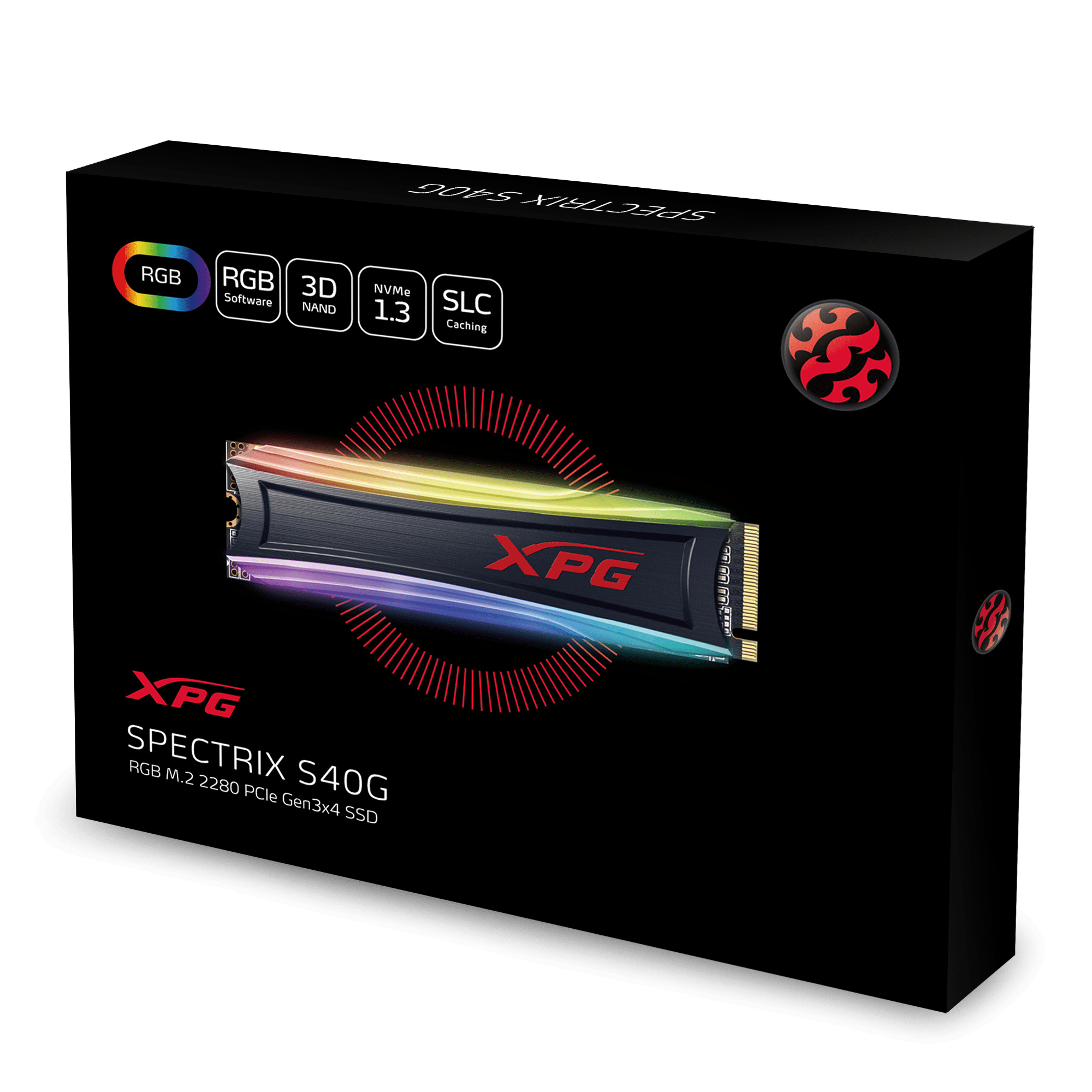COM1 512GB ADATA XPG SPECTRIX S40G PCIe Gen3x4 M.2 - AS40G-512GT-C