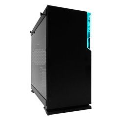 INWIN 101C-BLACK MID TOWER, TEMPERED GLASS, RGB LED, TYPE C. 