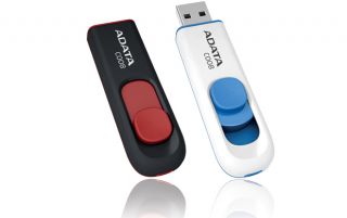 ADATA 32GB C008 RED/BLK FLASH DRIVE USB2.0 - AC008-32G-RKD