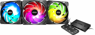 MSI MAX F12A-3H RAINBOW FAN PACK - 3* FANS, 1* REMOTE, 1* CONTROLLER. 306-7G09F02-W57