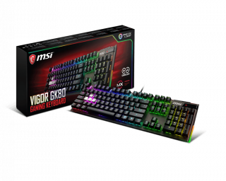 MSI VIGOR GK80 CS GAMING KEYBOARD - Cherry MX RGB Silver.