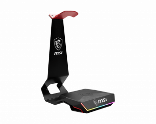 MSI HS01 COMBO GAMING HEADSET STAND & WIRELESS Qi CHARGER 15W.