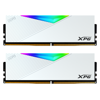 32GB KIT (2*16GB)  ADATA XPG LANCER RGB DDR5 5600MHz WHITE - AX5U5600C3616G-DCLARWH