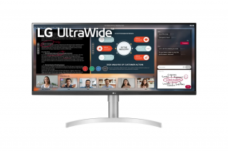 LG 34Inch 34WN650-W 2560*1080,HDR400, Speakers, HDMI,DP, Height Adjustable, 3YR.